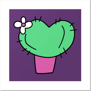 Heart Shaped Cactus Posters and Art